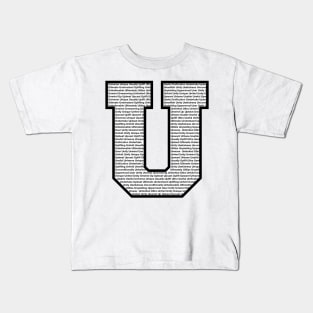 U Black Kids T-Shirt